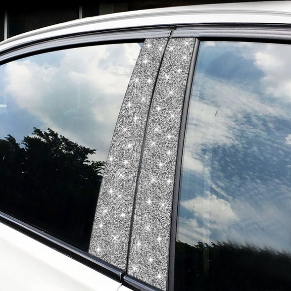 For BMW X5 E70 2008-2013 8pcs Car B-Pillar Diamond Decoration Sticker, Left and Right Drive