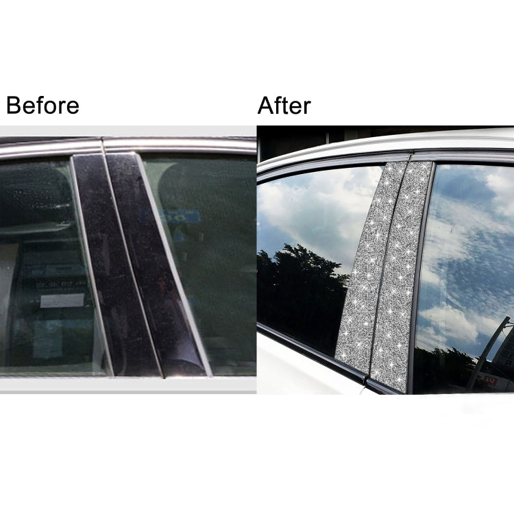 For BMW X5 E70 2008-2013 8pcs Car B-Pillar Diamond Decoration Sticker, Left and Right Drive