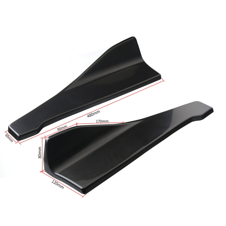 Car Universal Rear Corner Protection Plate Car Modified 48cm Rear Shovel(Black)