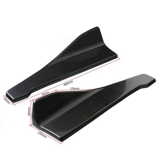 Car Universal Rear Corner Protection Plate Car Modified 48cm Rear Shovel(Black)