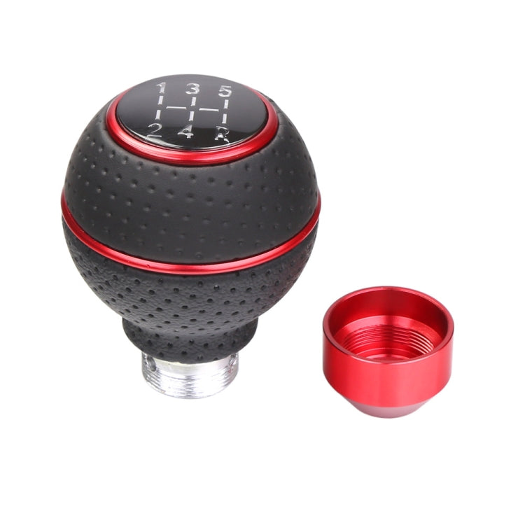 Universal Car Manual Gear Shift Lever 5-speed Shifter Knob(Silver)