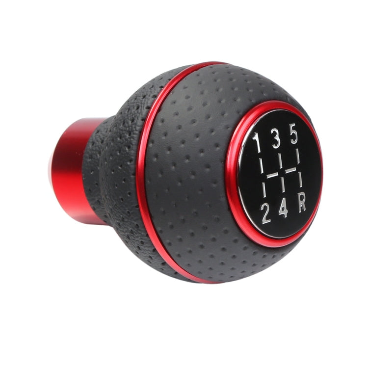 Universal Car Manual Gear Shift Lever 5-speed Shifter Knob(Red)