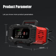 FOXSUR 12V / 24V 20A 300W Portable Motorcycle Car Smart Battery Charger(EU Plug)
