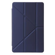 For Xiaomi Redmi Pad SE Deformation Silicone Leather Tablet Case(Dark Blue)