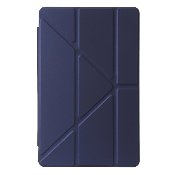 For Xiaomi Redmi Pad SE Deformation Silicone Leather Tablet Case(Dark Blue)