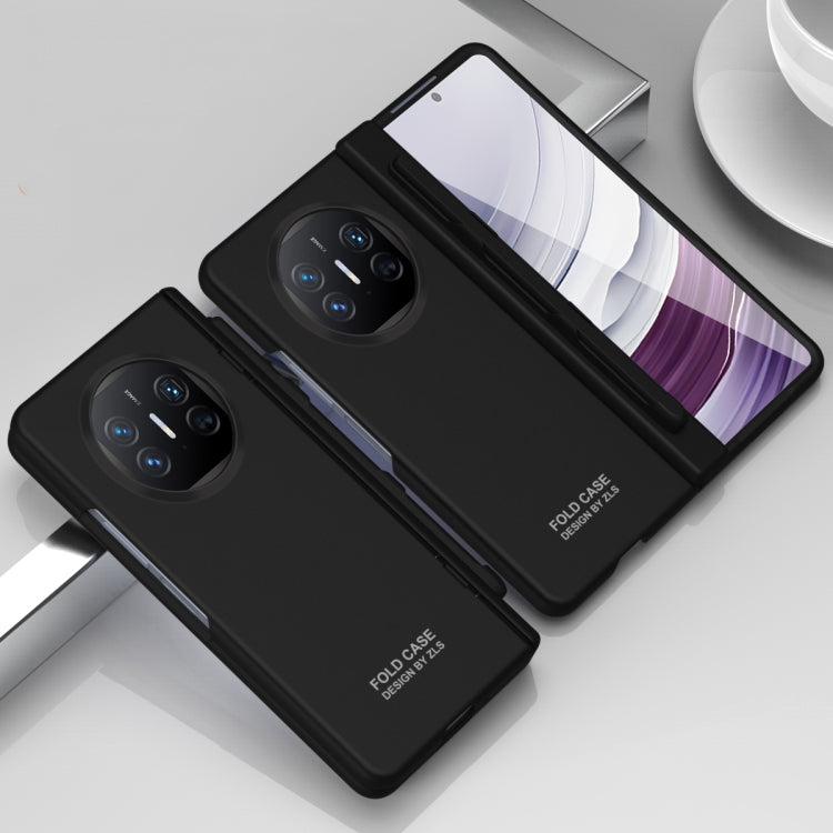 For Huawei Mate X5 Extraordinary Series Hinged Folding Full Coverage Phone Case with Pen Slot & Stylus(Black)
