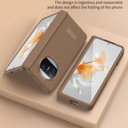 For Huawei Mate X3 Extraordinary Series Hinged Folding Full Coverage Phone Case with Pen Slot & Stylus(Coffee)