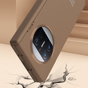 For Huawei Mate X3 Extraordinary Series Hinged Folding Full Coverage Phone Case with Pen Slot & Stylus(Coffee)