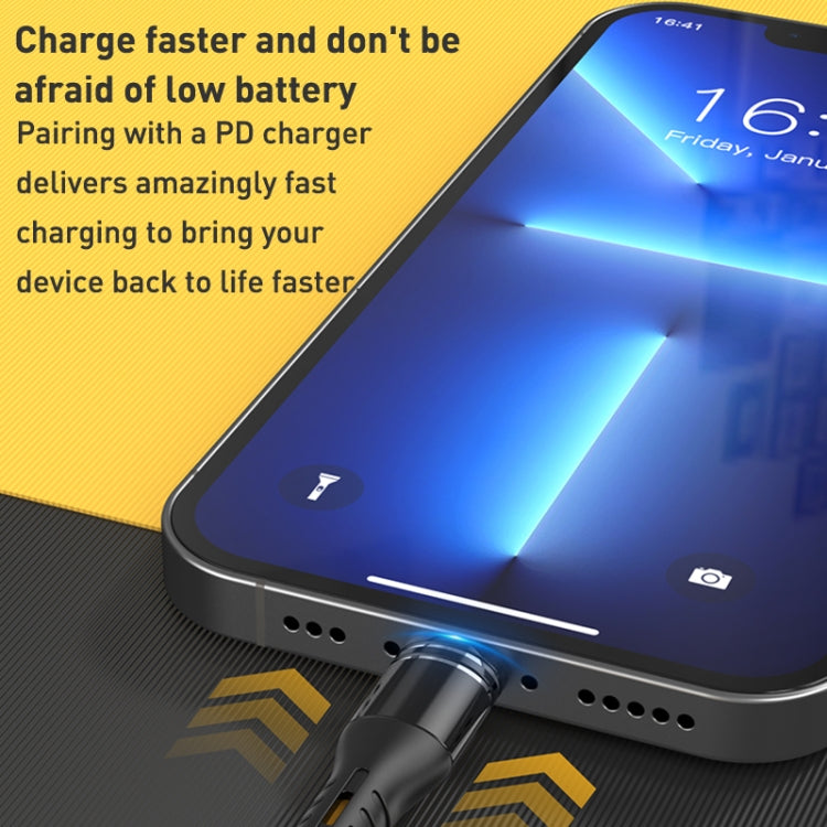 USB to 8 Pin Liquid Silicone Charging Data Cable, Length: 1.2m(Yellow)