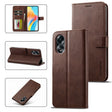 For OPPO Reno8 T 4G LC.IMEEKE Calf Texture Horizontal Flip Leather Case(Brown) - OPPO Cases by LC.IMEEKE | Online Shopping South Africa | PMC TechLife | Buy Now Pay Later Mobicred