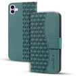 For iPhone 16 Business Diamond Buckle Leather Phone Case with Lanyard(Green) - iPhone 16 Cases by PMC TechLife | Online Shopping South Africa | PMC TechLife | Buy Now Pay Later Mobicred