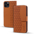 For iPhone 16 Pro Business Diamond Buckle Leather Phone Case with Lanyard(Brown) - iPhone 16 Pro Cases by PMC TechLife | Online Shopping South Africa | PMC TechLife | Buy Now Pay Later Mobicred