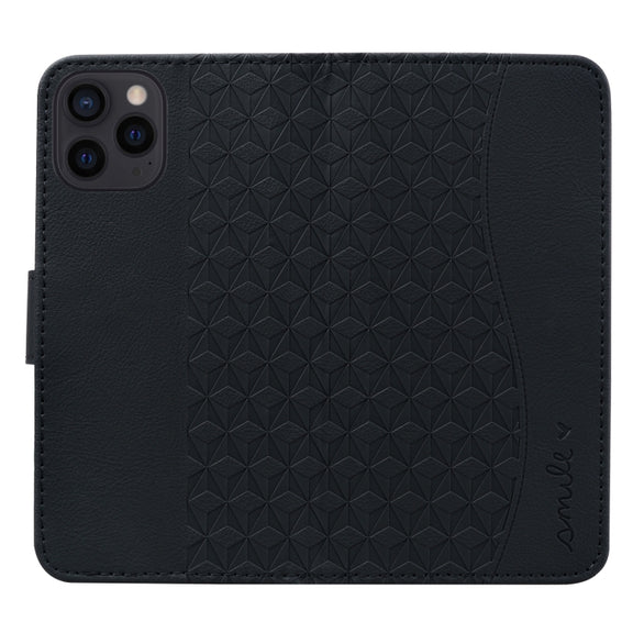 For iPhone 16 Pro Business Diamond Buckle Leather Phone Case with Lanyard(Black)