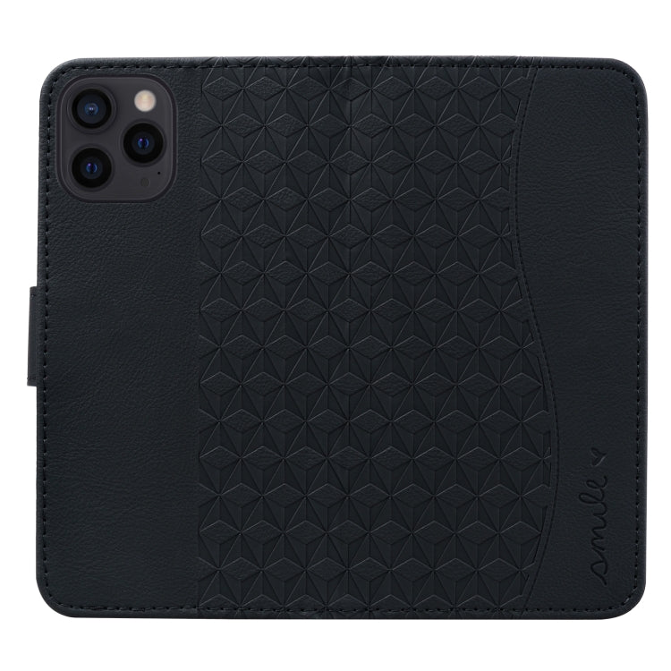 For iPhone 16 Pro Business Diamond Buckle Leather Phone Case with Lanyard(Black)