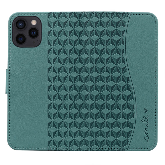 For iPhone 16 Pro Max Business Diamond Buckle Leather Phone Case with Lanyard(Green)