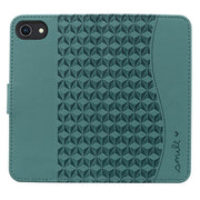 For iPhone 16e Business Diamond Buckle Leather Phone Case with Lanyard(Green)