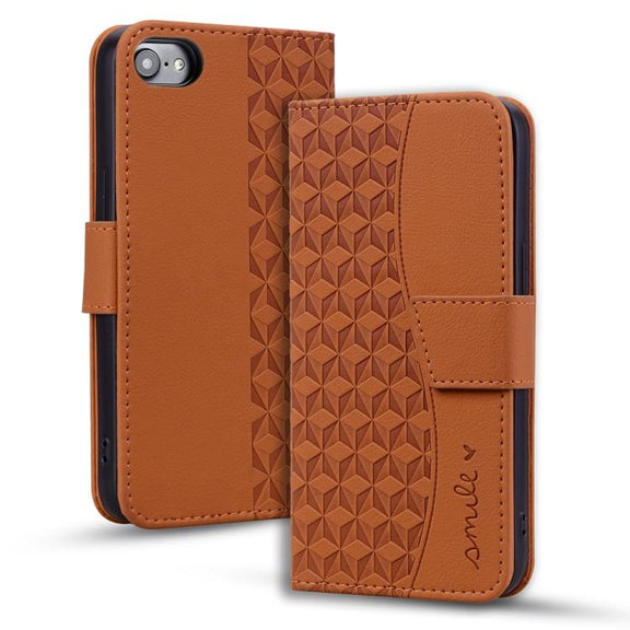 For iPhone 16e Business Diamond Buckle Leather Phone Case with Lanyard(Brown)