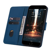 For iPhone 16e Business Diamond Buckle Leather Phone Case with Lanyard(Royal Blue)