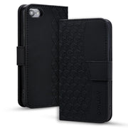 For iPhone 16e Business Diamond Buckle Leather Phone Case with Lanyard(Black)