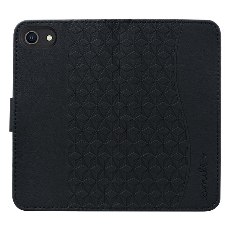 For iPhone 16e Business Diamond Buckle Leather Phone Case with Lanyard(Black)