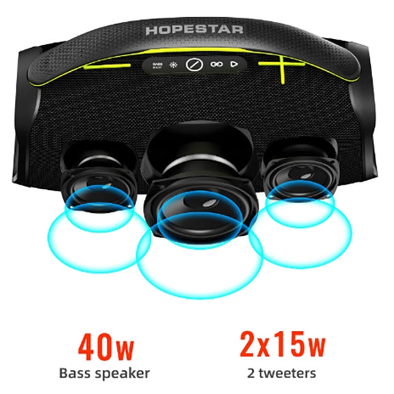 HOPESTAR A40 80W Outdoor Portable Wireless Bluetooth Speaker(Blue)