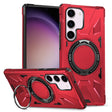 For Samsung Galaxy S23 5G MagSafe Magnetic Shockproof Phone Case with Ring Holder(Red) - Galaxy S23 5G Cases by PMC TechLife | Online Shopping South Africa | PMC TechLife