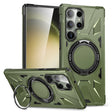 For Samsung Galaxy S24+ 5G MagSafe Magnetic Shockproof Phone Case with Ring Holder(Dark Green) - Galaxy S24+ 5G Cases by PMC TechLife | Online Shopping South Africa | PMC TechLife
