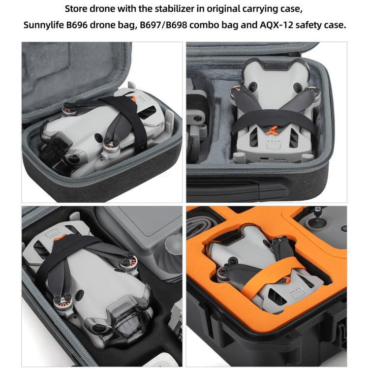 For DJI Mini 4 Pro Sunnylife SJ711 Blade Holder Fixed Propeller Fixer Guard(Black)