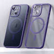 For iPhone 15 SULADA Magsafe Magnetic Matte PC + TPU Phone Case(Dark Purple) - iPhone 15 Cases by SULADA | Online Shopping South Africa | PMC TechLife | Buy Now Pay Later Mobicred