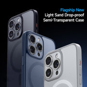 For iPhone 15 Plus SULADA Magsafe Magnetic Matte PC + TPU Phone Case(Titanium Blue)