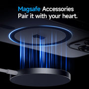 For iPhone 15 SULADA Magsafe Magnetic Matte PC + TPU Phone Case(Dark Purple)