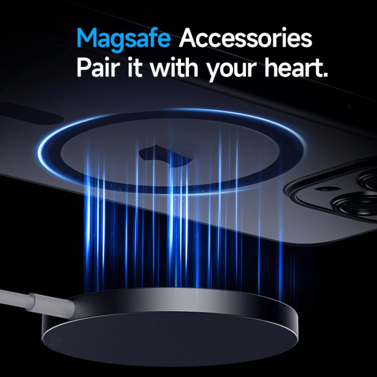 For iPhone 15 SULADA Magsafe Magnetic Matte PC + TPU Phone Case(Dark Purple)