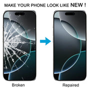 For iPhone 16 Pro Front Screen Outer Glass Lens with OCA Optically Clear Adhesive