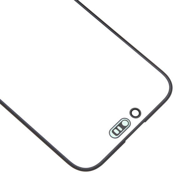 For iPhone 16 Front Screen Outer Glass Lens with OCA Optically Clear Adhesive