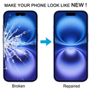 For iPhone 16 Front Screen Outer Glass Lens with OCA Optically Clear Adhesive