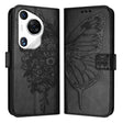For Huawei Pura 70 Pro Embossed Butterfly Leather Phone Case(Black) - Huawei Cases by PMC Jewellery | Online Shopping South Africa | PMC Jewellery | Buy Now Pay Later Mobicred