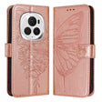 For Honor Magic6 Pro 5G Global Embossed Butterfly Leather Phone Case(Rose Gold) - Honor Cases by PMC Jewellery | Online Shopping South Africa | PMC Jewellery | Buy Now Pay Later Mobicred