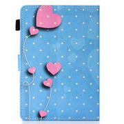 For 10 inch Universal Colored Drawing Stitching Leather Tablet Case(Love)