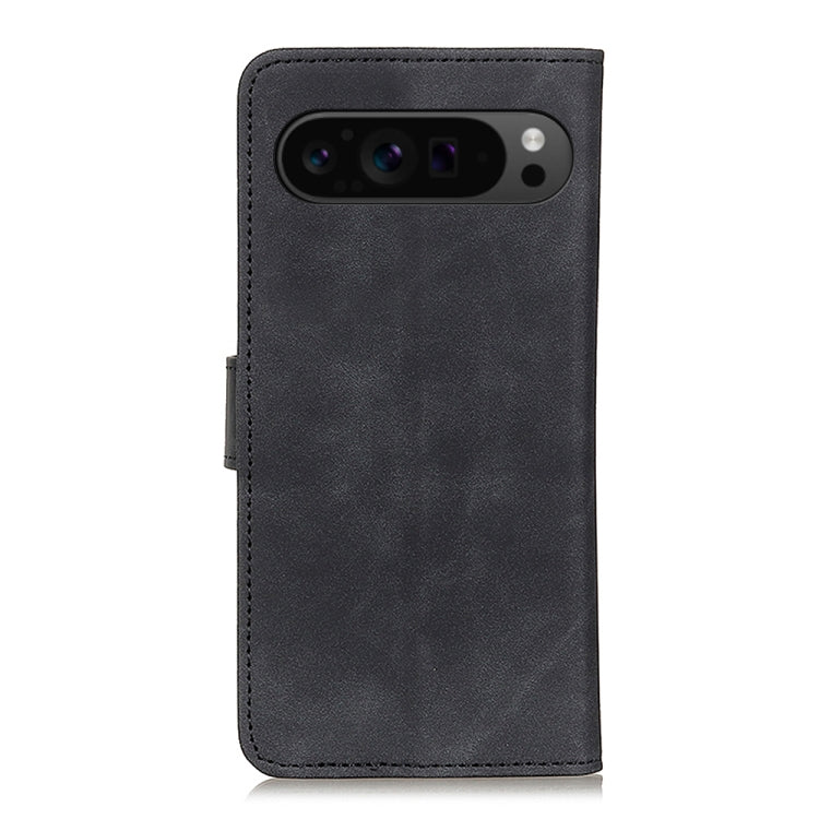 For Google Pixel 9 Pro KHAZNEH Retro Texture Flip Leather Phone Case(Black)