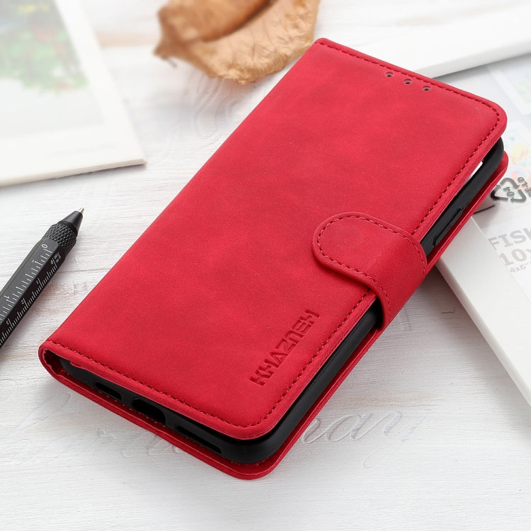 For Google Pixel 9 Pro KHAZNEH Retro Texture Flip Leather Phone Case(Red)