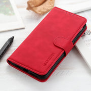 For Google Pixel 9 Pro KHAZNEH Retro Texture Flip Leather Phone Case(Red)