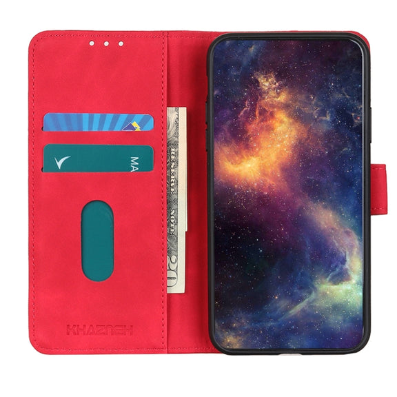 For Google Pixel 9 Pro KHAZNEH Retro Texture Flip Leather Phone Case(Red)