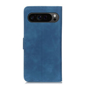 For Google Pixel 9 Pro KHAZNEH Retro Texture Flip Leather Phone Case(Blue)