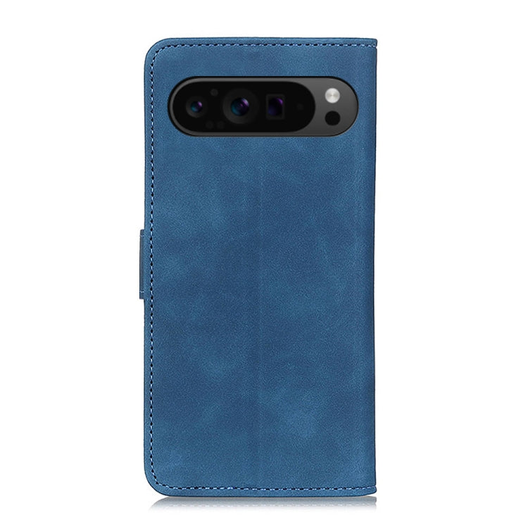 For Google Pixel 9 Pro KHAZNEH Retro Texture Flip Leather Phone Case(Blue)