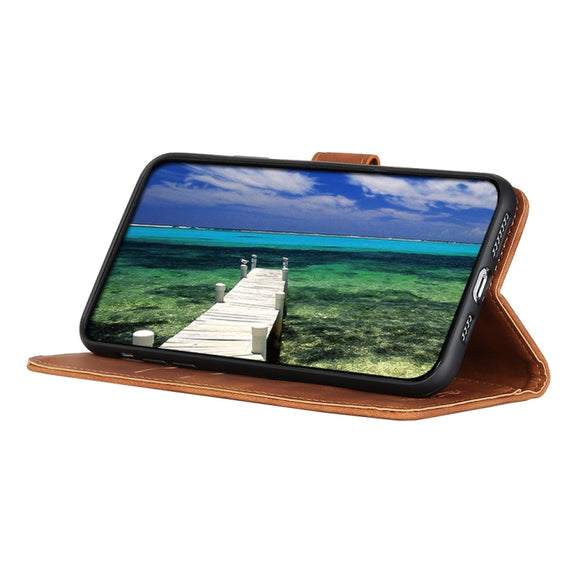 For Google Pixel 9 Pro KHAZNEH Retro Texture Flip Leather Phone Case(Brown)