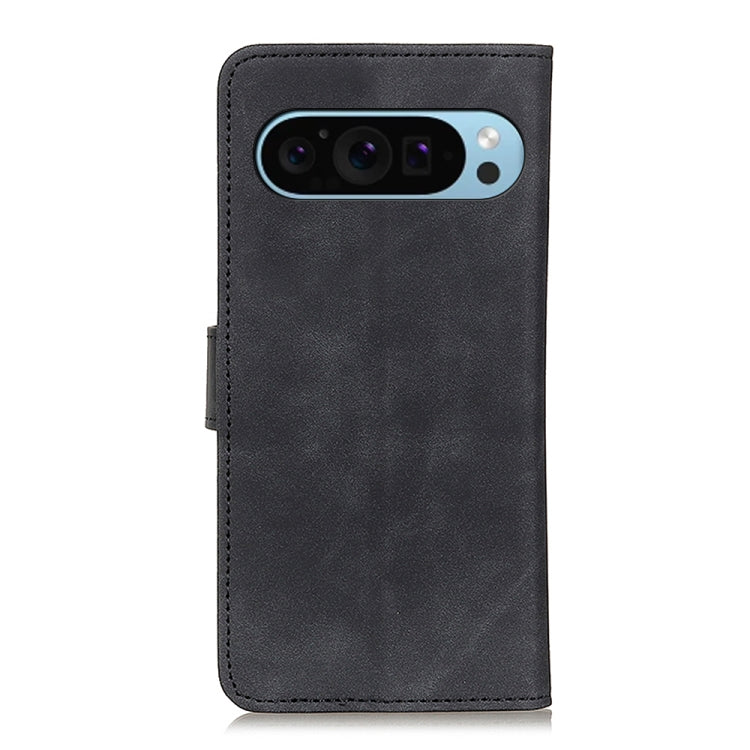 For Google Pixel 10 / 9 KHAZNEH Retro Texture Flip Leather Phone Case(Black)