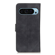 For Google Pixel 10 / 9 KHAZNEH Retro Texture Flip Leather Phone Case(Black)