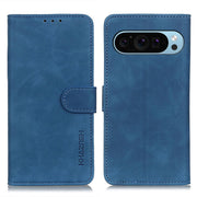 For Google Pixel 9 KHAZNEH Retro Texture Flip Leather Phone Case(Blue)