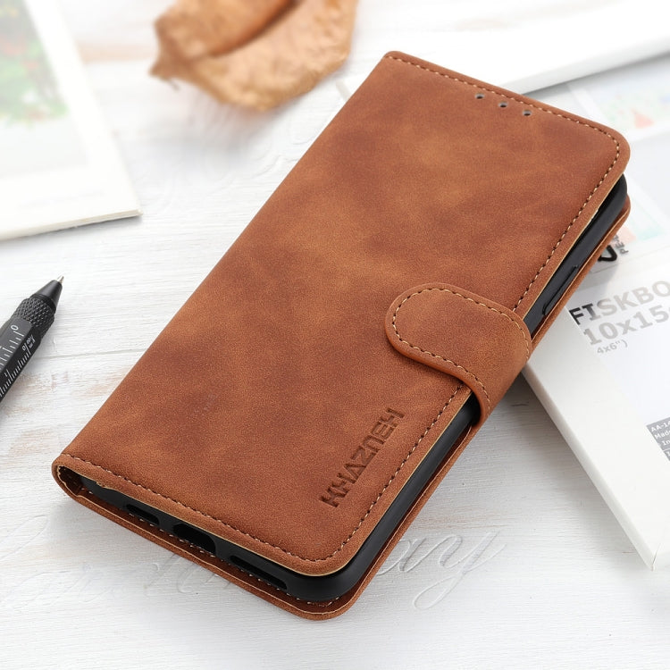 For Google Pixel 10 / 9 KHAZNEH Retro Texture Flip Leather Phone Case(Brown)