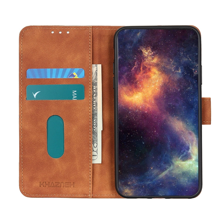 For Google Pixel 10 / 9 KHAZNEH Retro Texture Flip Leather Phone Case(Brown)